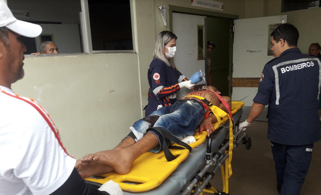 No Habitasa, homem é atingido com uma facada no tórax e fica em estado grave 