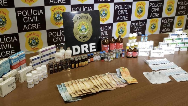 Polícia Civil apreende carregamento de anabolizantes no Mocinha Magalhães