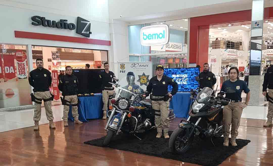 Via Verde Shopping recebe exposição da Polícia Rodoviária Federal nesta sexta, 9