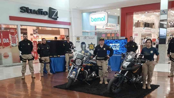 Via Verde Shopping recebe exposição da Polícia Rodoviária Federal nesta sexta, 9