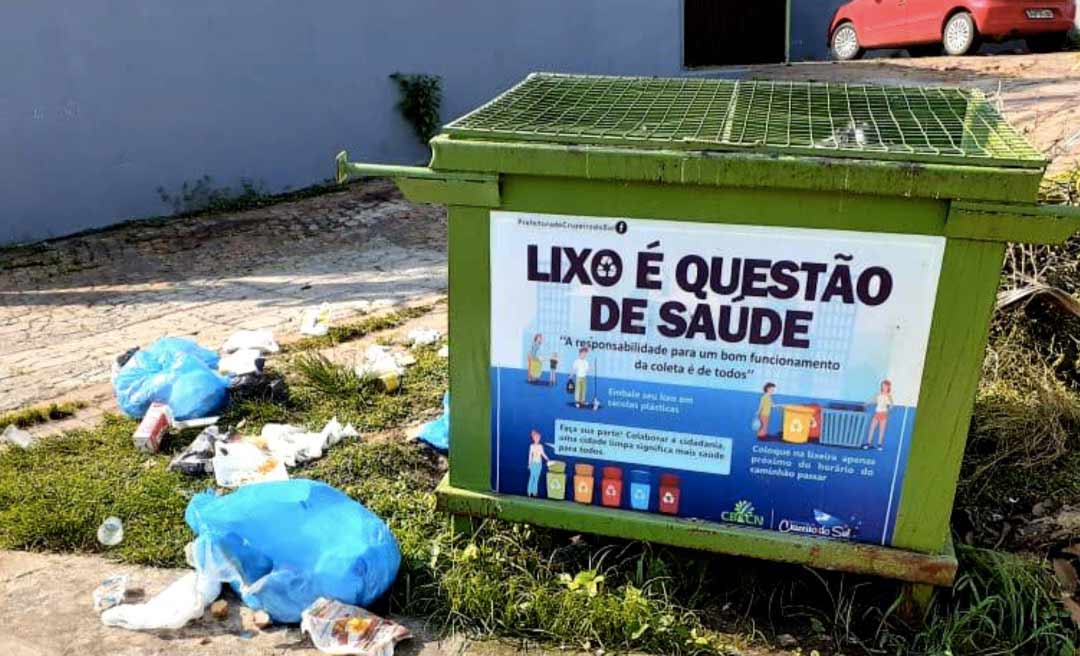 Manter a cidade é um dever todos, alerta Prefeitura de Cruzeiro do Sul