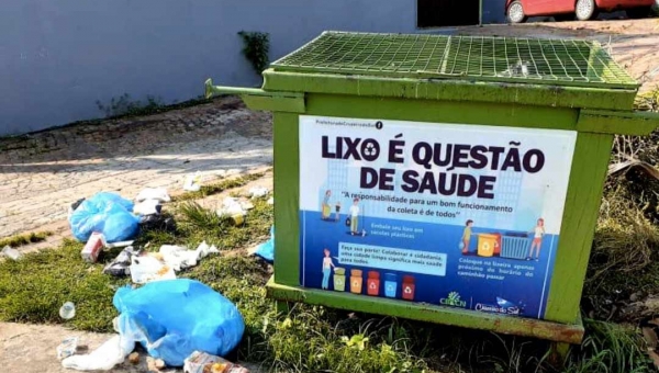 Manter a cidade é um dever todos, alerta Prefeitura de Cruzeiro do Sul
