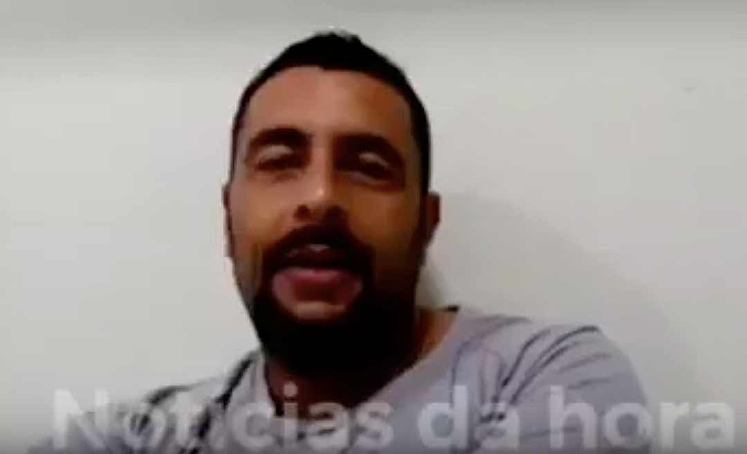 Em vídeo, filho de Hildebrando diz que o pai saiu bastante debilitado do presídio
