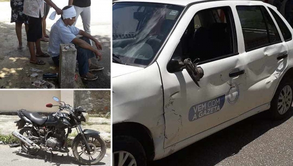 Equipe do programa Gazeta Alerta se envolve em acidente na Capital