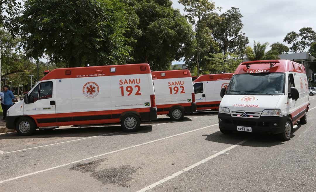 Com 24 ambulâncias, Samu opera com 100% de sua frota no estado