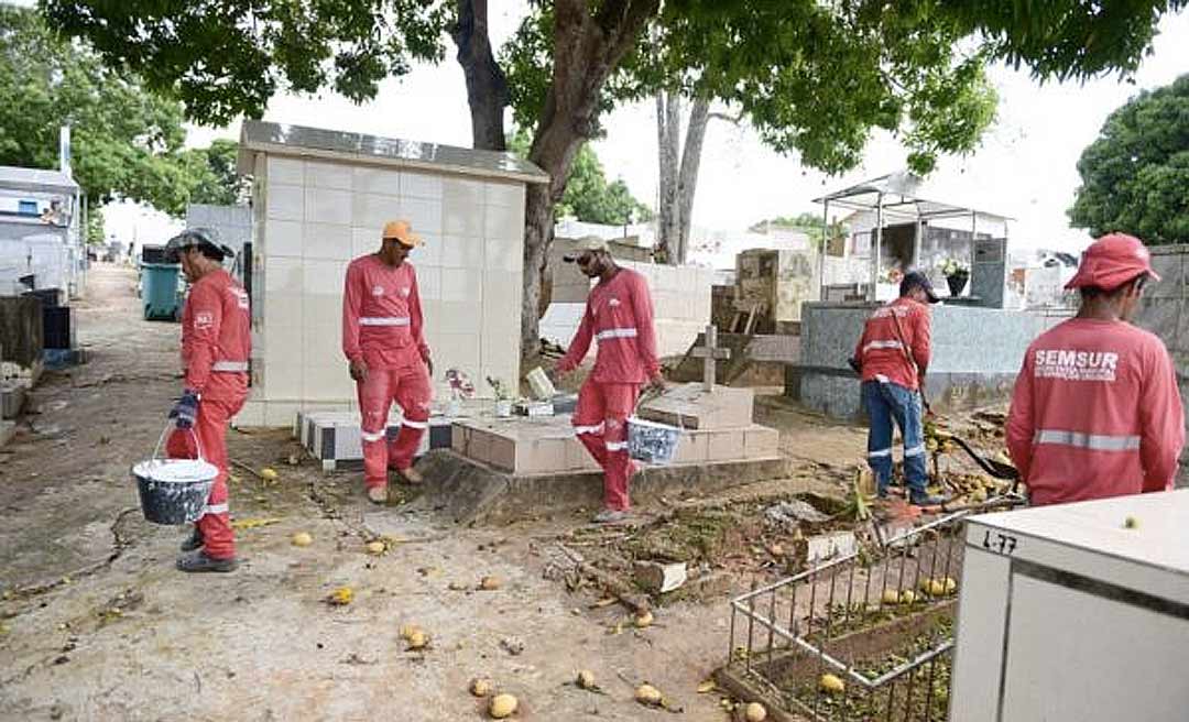 Cemitérios de Rio Branco são preparados para o Dia de Finados