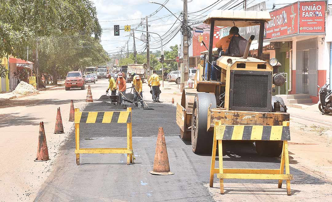 Prefeitura revitaliza Estrada da Sobral e Avenida Iaco