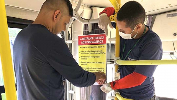 Prefeitura intensifica limpeza e redobra cuidados com transporte coletivo