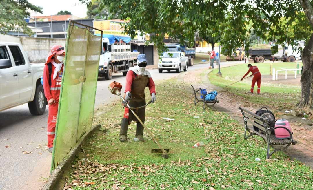 Prefeitura fortalece limpeza urbana nos bairros e região central da cidade