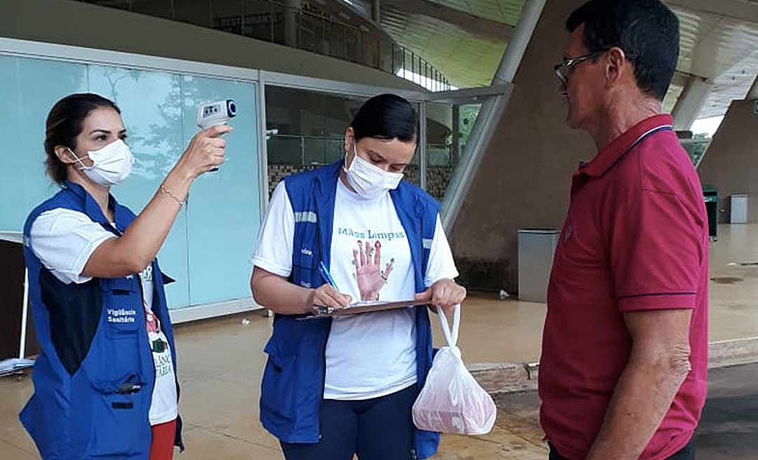 Prefeitura mantém barreira sanitária 24 horas na Rodoviária Internacional de Rio Branco