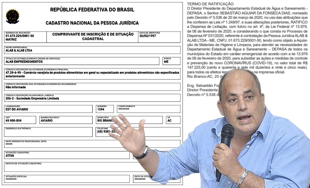 Tião Fonseca contrata empresa de alimentos sem licitação para fornecer R$ 147 mil em material de limpeza