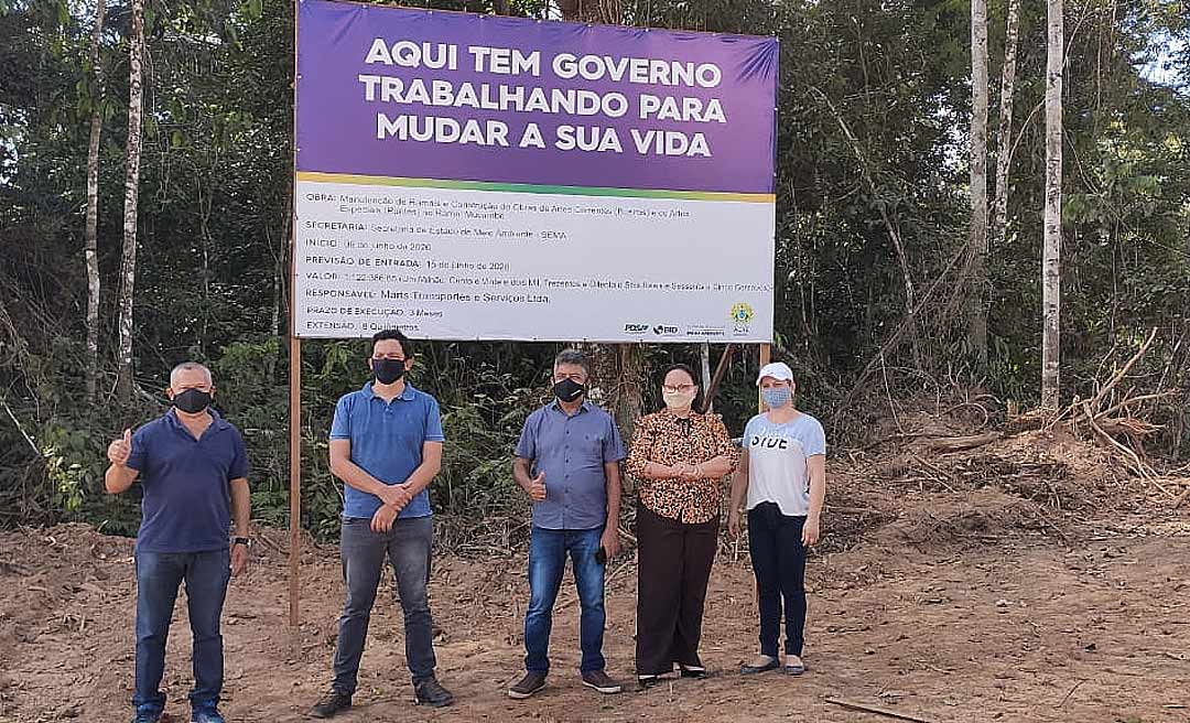 Deputado Antonio Pedro visita as obras de revitalização do ramal do Mucambo