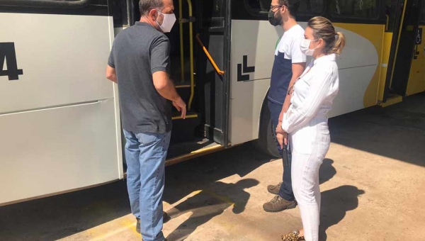 Garagem da São Judas recebe vistoria da RBTrans