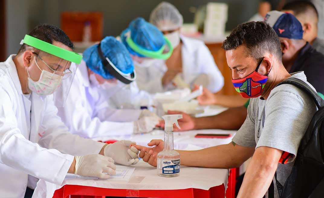 Vigilância Sanitária acompanha testagem de atletas e comissão técnica no retorno do Campeonato Acreano
