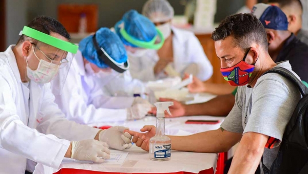 Vigilância Sanitária acompanha testagem de atletas e comissão técnica no retorno do Campeonato Acreano