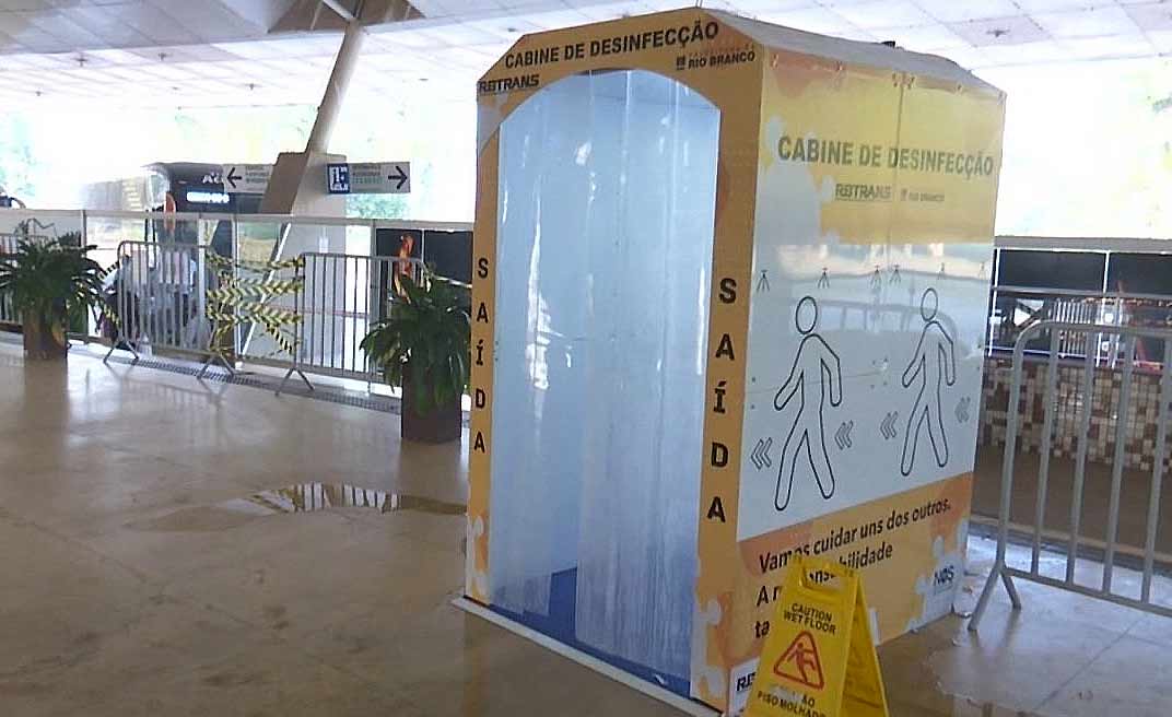 Prefeitura de Rio Branco não sabe se vai desativar cabine de desinfecção
