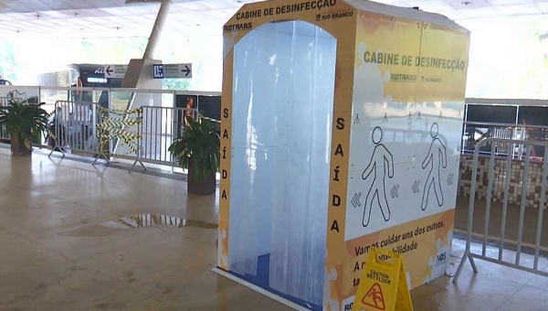 Prefeitura de Rio Branco não sabe se vai desativar cabine de desinfecção