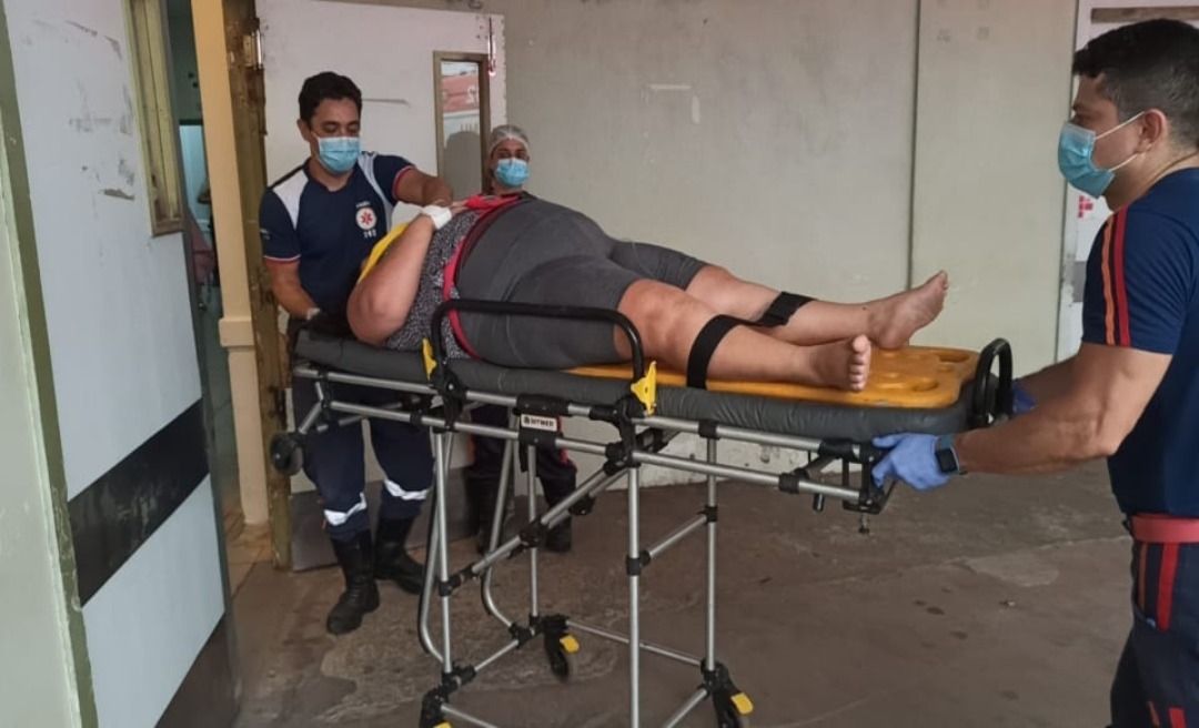 Mulher sofre atentado no Aeroporto Velho e vai parar no PS após levar tiro na nuca