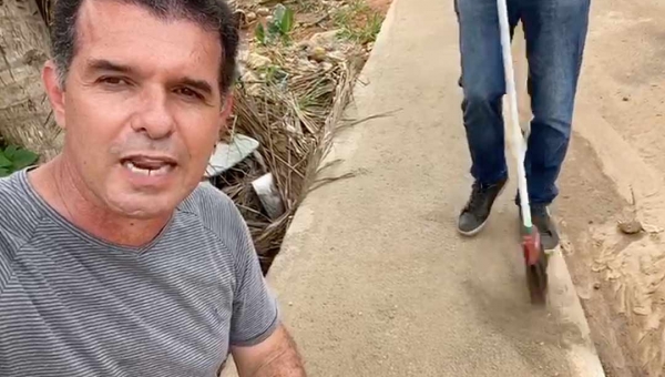 Calçada construída no Vitória e mostrada por Jarbas Soster estava fora dos padrões, diz relatório