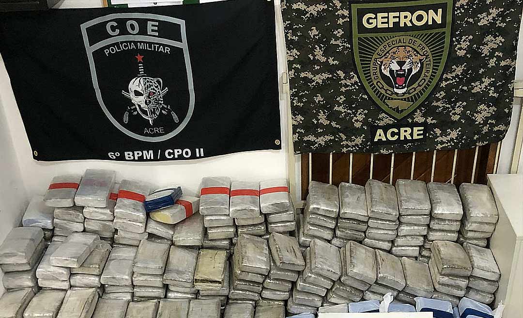 Ação Integra das forças policiais apreende quase meia tonelada de maconha no Juruá