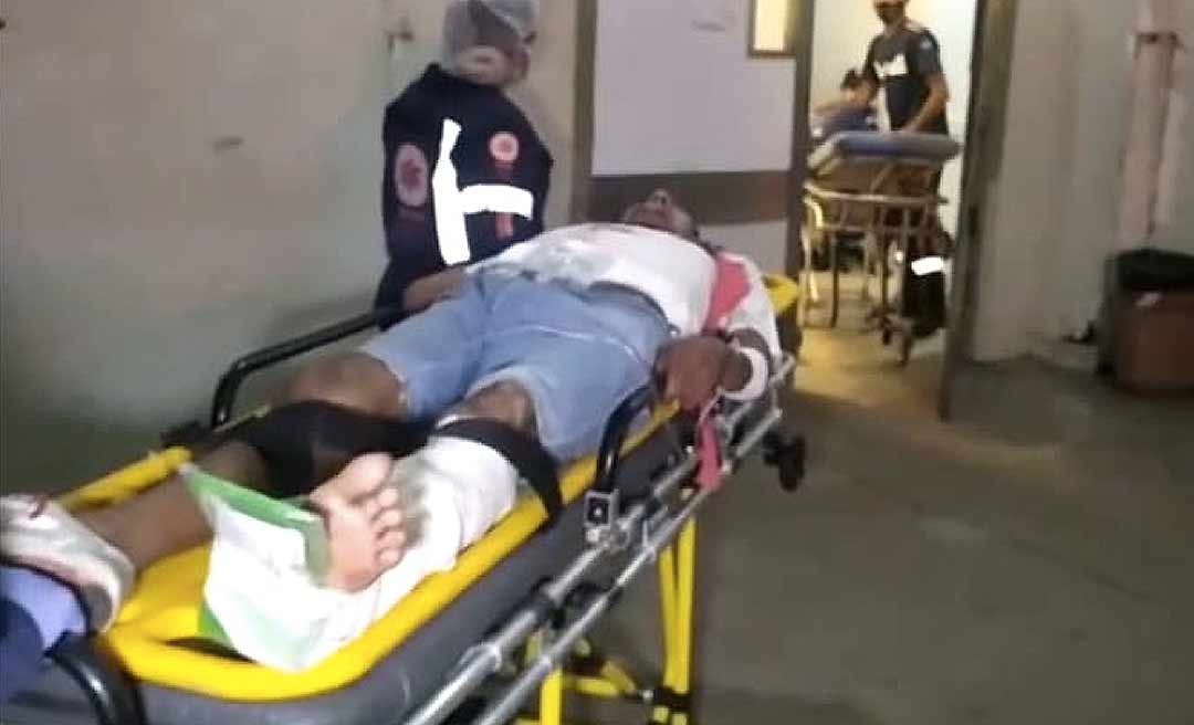 Homem é alvejado com dois tiros na Beira Rio e para não morrer ‘cai’ em barranco do Rio Acre