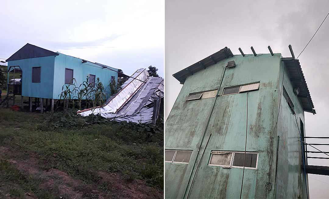 Temporal destelha casas e provoca queda na energia, internet e telefonia no Jordão