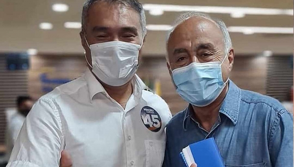 Em mensagem nas redes, Minoru deseja melhoras a Bocalom, que está com covid-19: "Orando por sua recuperação"