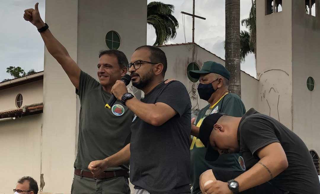 Cicleata pró-Tavares e Márcio Pereira toma as ruas do município de Plácido de Castro
