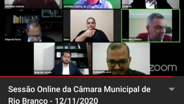 Sessão da Câmara de Rio Branco inicia com apenas sete dos 17 vereadores 