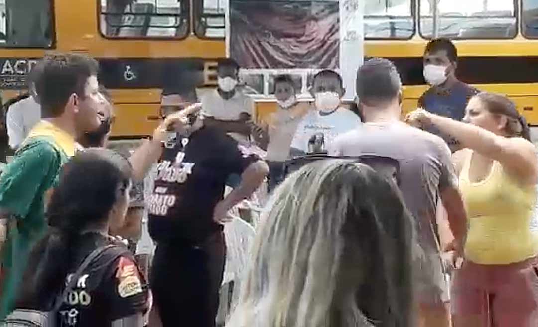 Gladson Cameli bate-boca com eleitora, é chamado de traidor e responde duro: “eu não preciso de política”