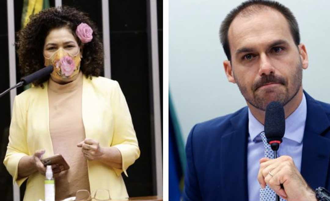 Perpétua Almeida defende a saída de Eduardo Bolsonaro de Comissão da Câmara