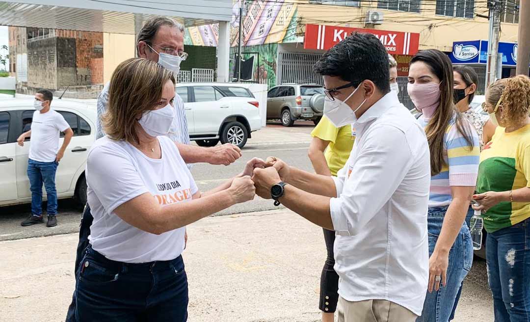 Jenilson Leite acompanha Socorro Neri e Eduardo Ribeiro nos locais de votações