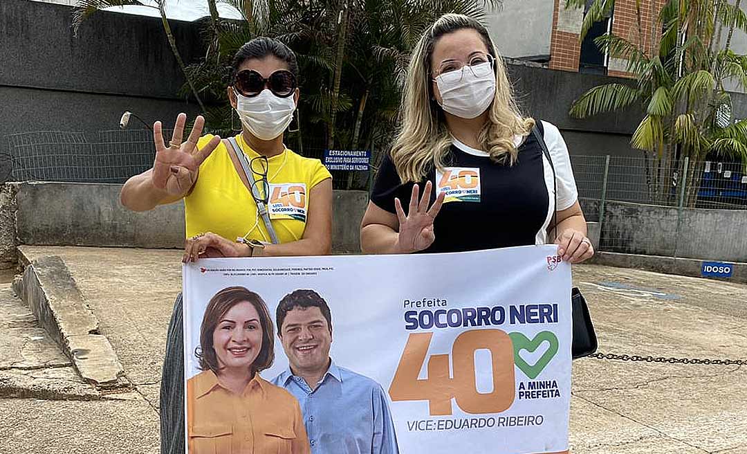 Eliane Sinhasique e Dra. Michele recepcionam Socorro Neri no Ministério do Trabalho