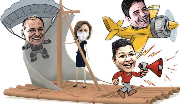 Alô meu povo, a balsa de led vai partir!