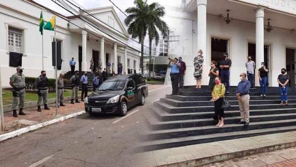 Bandeiras a meio mastro, faixas de luto e enterro seguindo protocolos: o último adeus ao desembargador Jorge Araken 