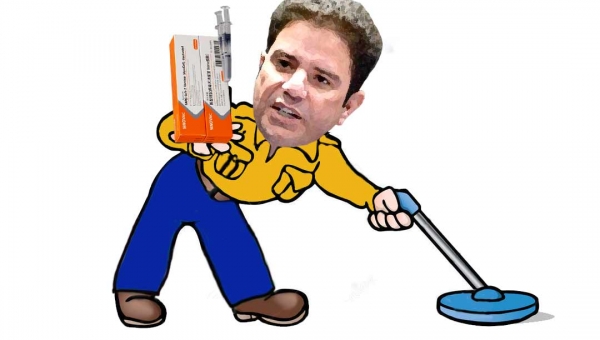 Gladson religou o detector de sanguessugas ao buscar vacinas com Dória