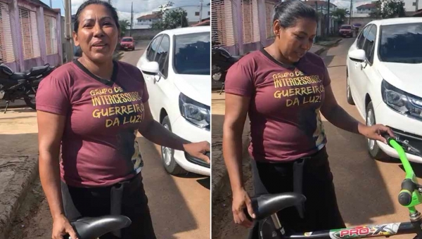 Dona de casa de Capixaba agradece Gladson pelo presente dado ao filho