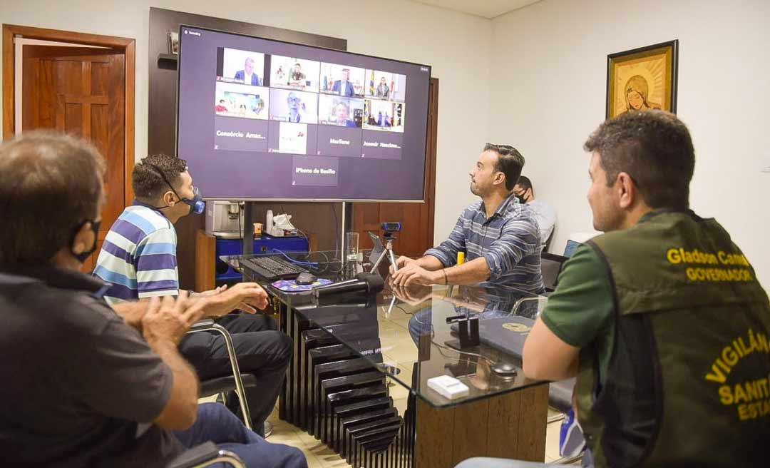 Gladson Cameli defende compra conjunta da vacina contra Covid-19 entre estados amazônicos