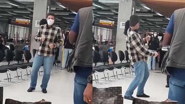 Banda da PM toca e Gladson dança; veja vídeo