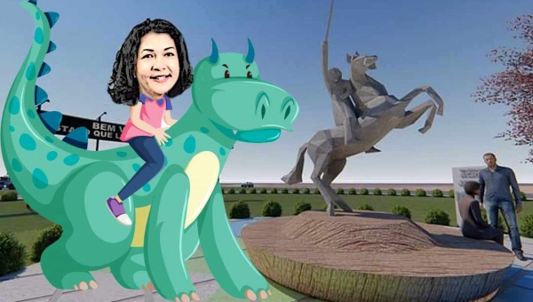 Os "dinos" da Eliane, Plácido e o ET