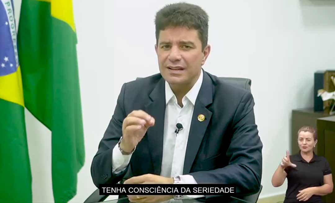 Gladson pede que acreanos sigam protocolos anticovid para evitar que tragédia do Amazonas ocorra no Acre