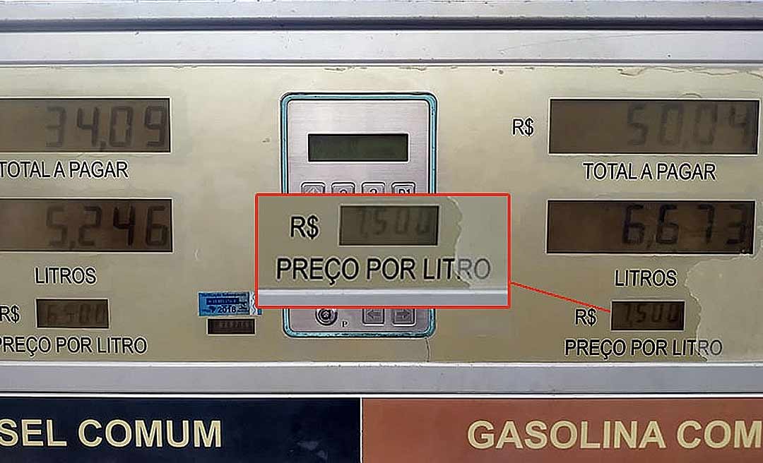 Gasolina chega a R$ 7,50 no interior do Acre