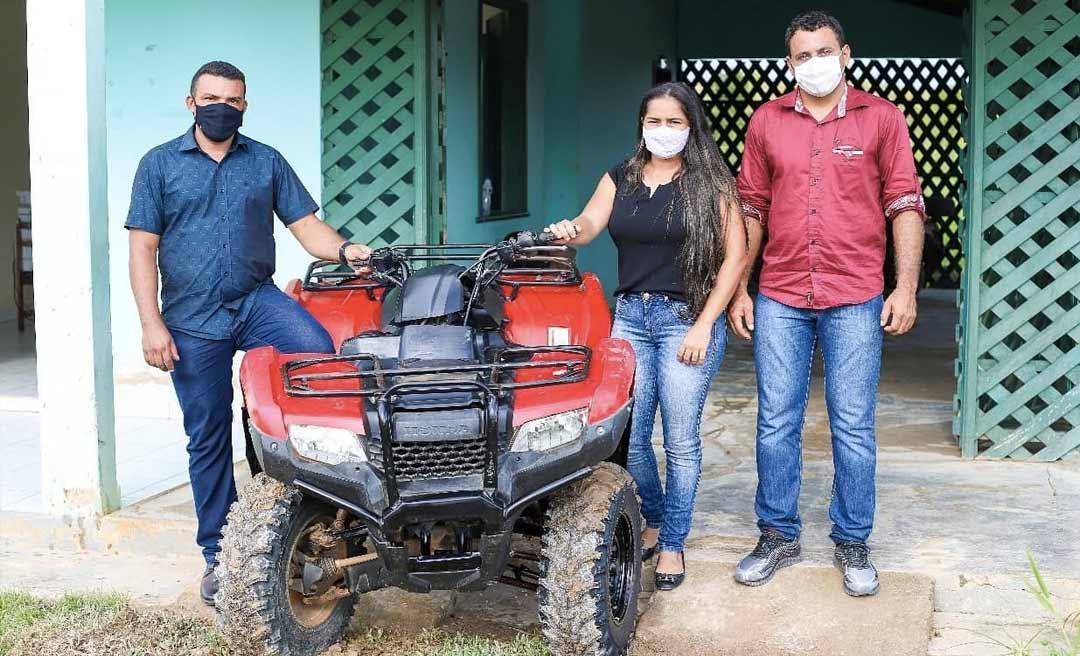 Após solicitação do prefeito Naudo Ribeiro, diretora-presidente do Depasa envia quadriciclo para o Jordão