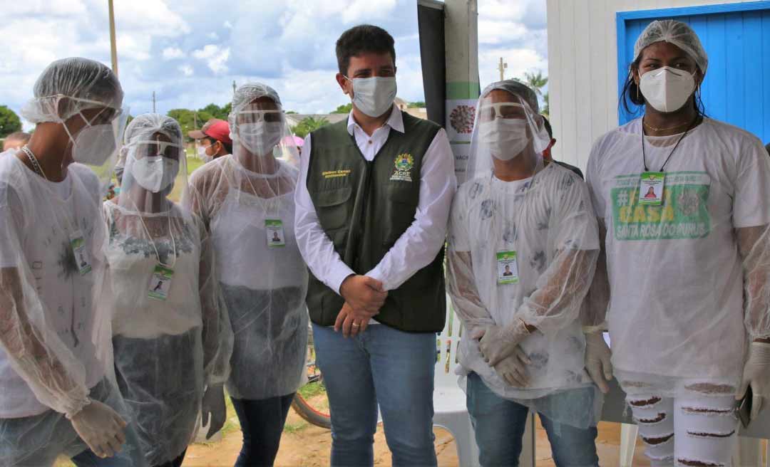 Gladson entrega doses da CoronaVac em Jordão e Santa Rosa do Purus