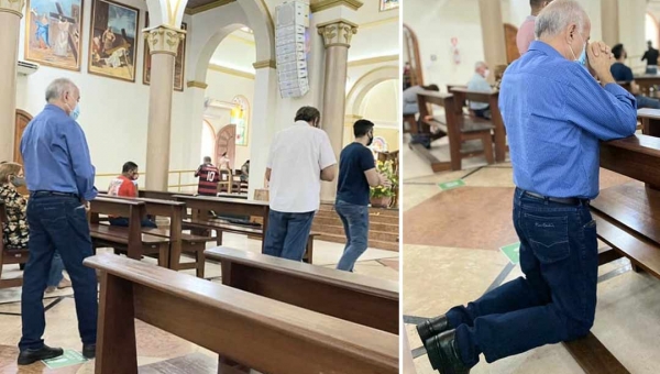 Bocalom tira o domingo para ir à missa e diz: “estamos no caminho certo”