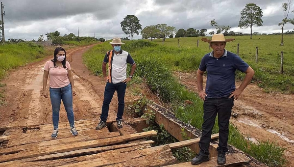 Rosana Gomes diz que situação dos ramais do Quinari “é muito ruim”