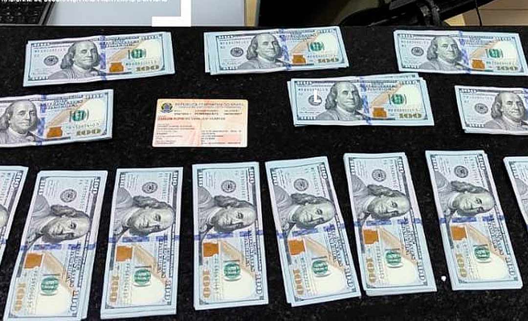 Suspeito de atuar como coiote no transporte de imigrantes é preso pelo Gefron com 15 mil dólares