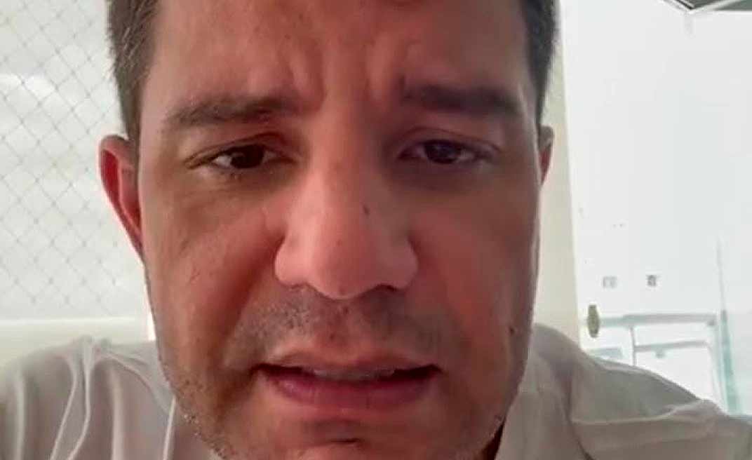 Isolado em seu apartamento, Gladson grava vídeo e diz que está bem 