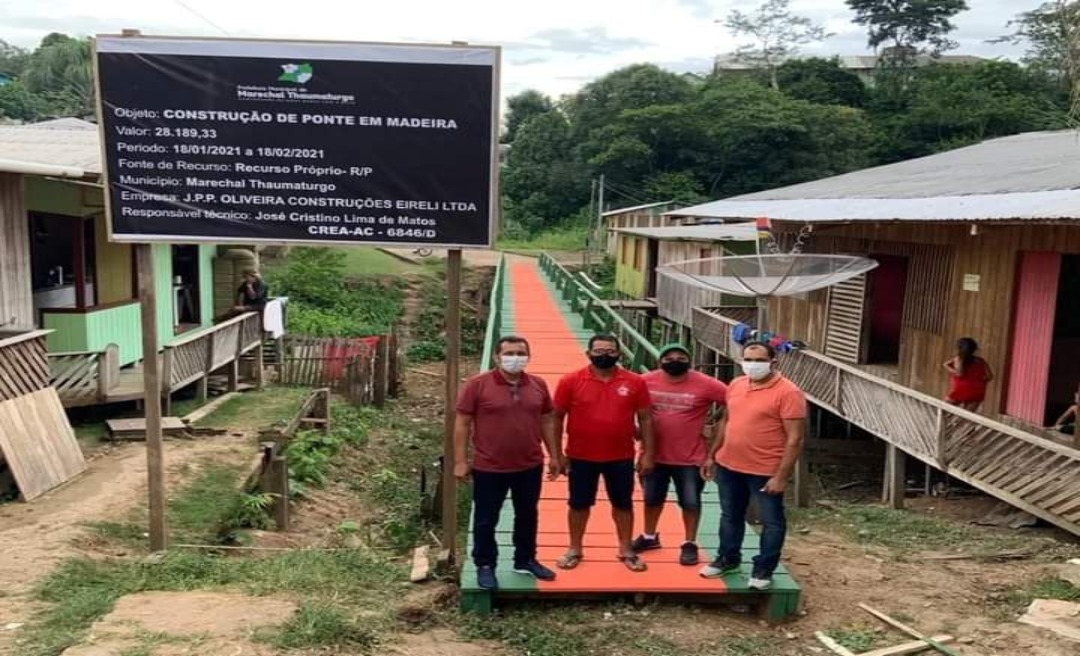 Prefeito de Thaumaturgo tenta explicar por que pinguela custou mais de R$ 28 mil