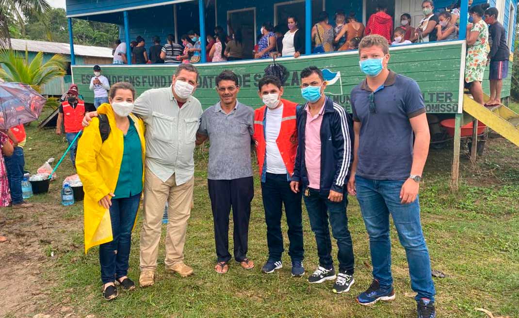 Vice-governadpr Major Rocha e a deputada federal Mara Rocha cumprem agenda em Porto Walter